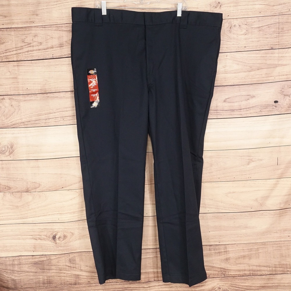 New! Dickies 874 Flex Chino Pants Mens 46x30 Blue Original Fit Workwear